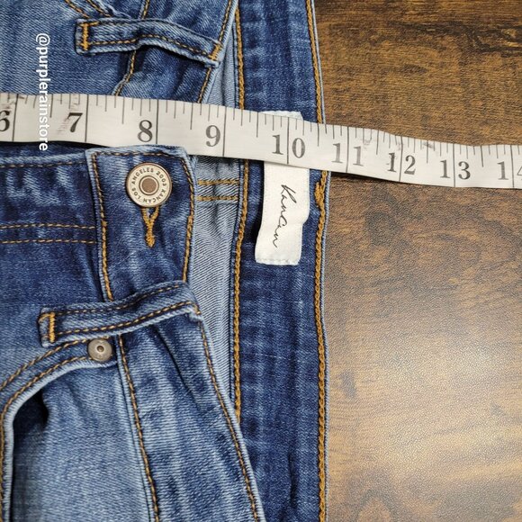 Kancan Jeans 27 P Skinny Mid Rise Raw Hem Medium Light Wash Denim KC8400M - Picture 9 of 13